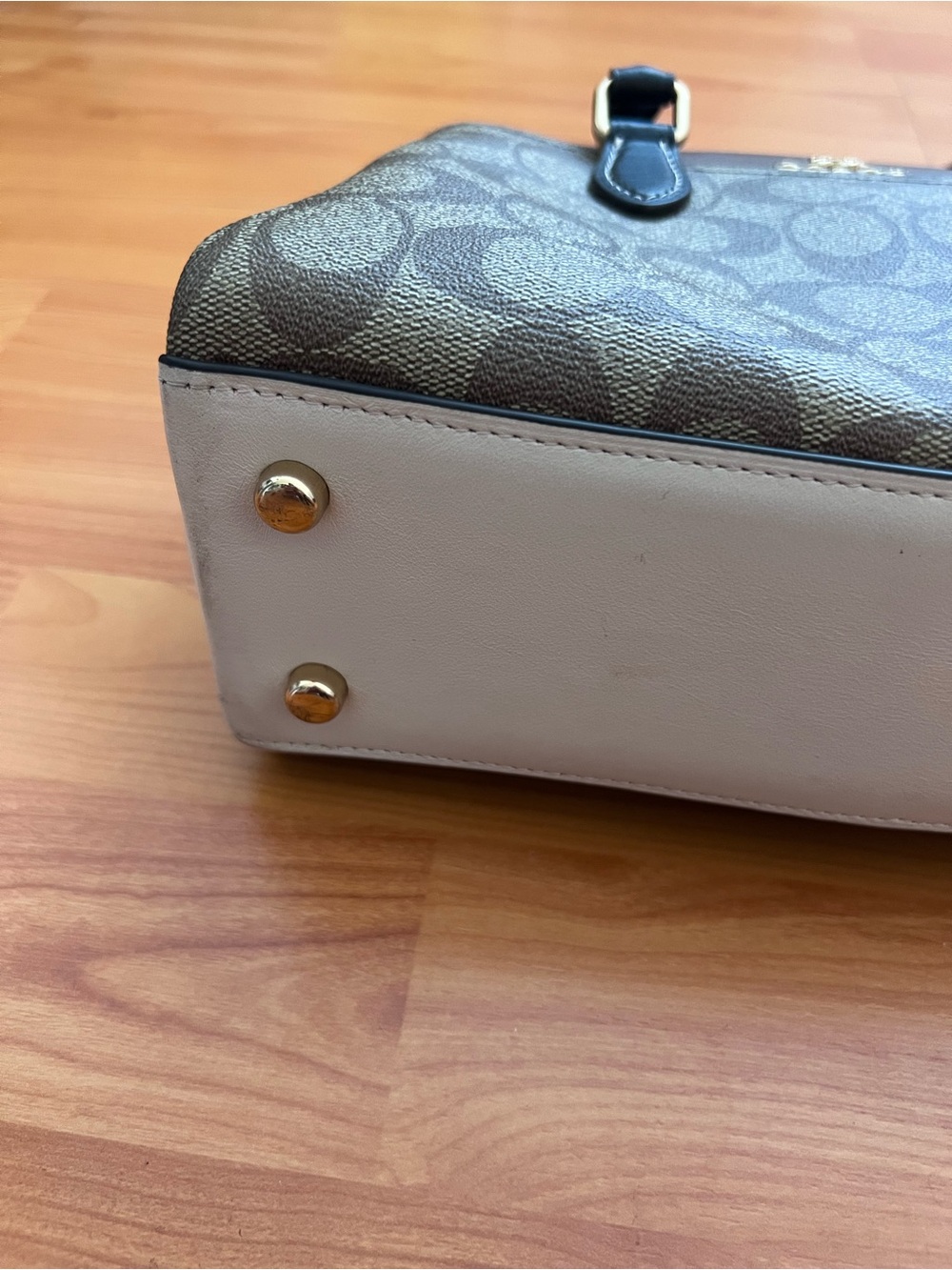 Coach Mini Darcie Caryall in Colorblock Signature Canvas - Picture 5 of 13